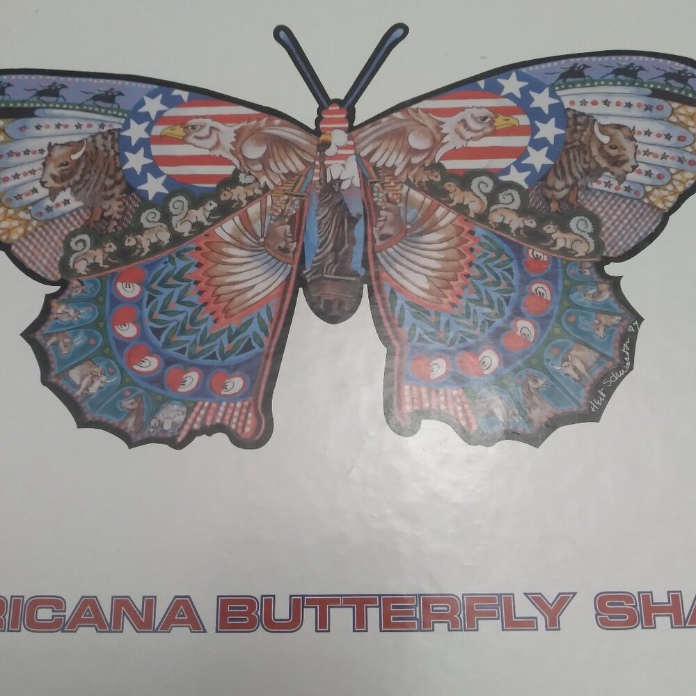 Patriotic Butterfly Puzzle - 1000 pieces